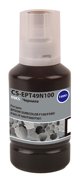 

Чернила Cactus CS-EPT49N100 черный 140мл для Epson SureColor SC-F100/F500, CS-EPT49N100