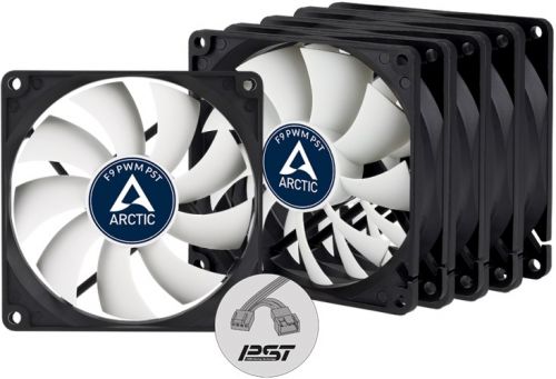 Вентилятор для корпуса ARCTIC F9 PWM PST ACFAN00247A 92x92x25mm, 150 - 1800rpm, 43 CFM, 23.5dBA, 4-p