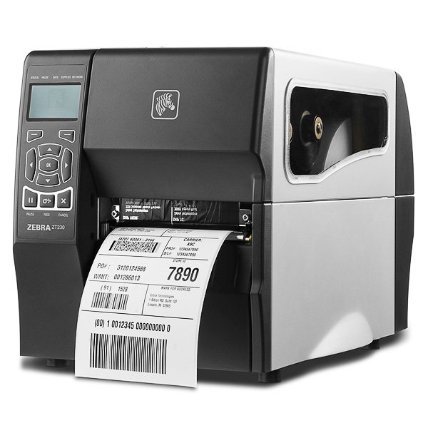 

Термопринтер Zebra ZT23043-T3E200FZ TT Printer ZT230; 300 dpi, Euro and UK cord, Serial, USB, Int 10/100, Liner take up w/ peel, ZT23043