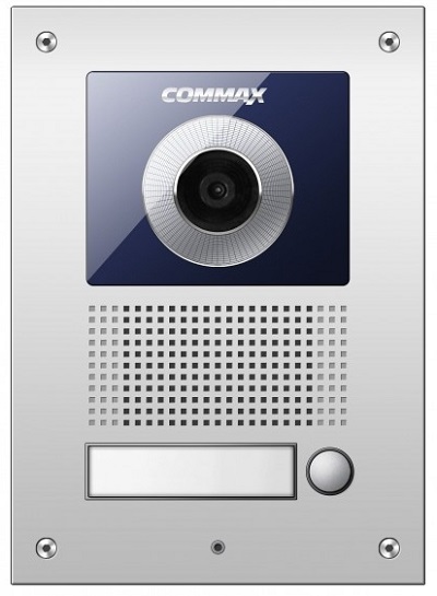 Вызывная панель COMMAX DRC-41UN 4-х проводная, цветная, PAL, металл, врезная, разрешение 540 твл,140,0 х152,0х21,0 мм, цвет: синий