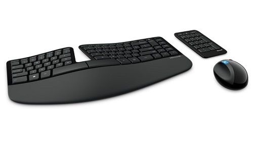 Клавиатура и мышь Wireless Microsoft Sculpt Ergonomic Desktop L5V-00017 2.4Ghz, multimedia