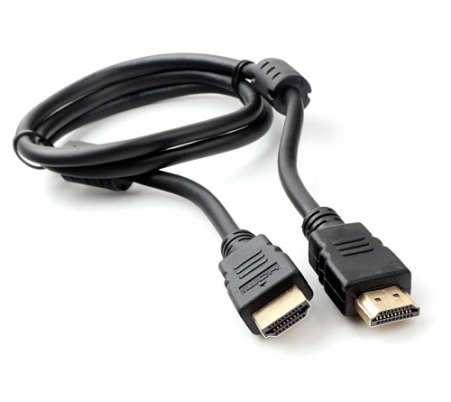 

Кабель интерфейсный HDMI Cablexpert CCF2-HDMI4-1M 1м, v2.0, 19M/19M, черный, позол.разъемы, экран, 2 ферр кольца, CCF2-HDMI4-1M