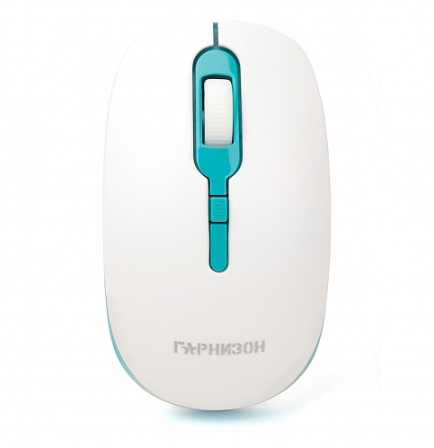 

Мышь Wireless Garnizon GMW-460-2 бело-бирюзовый, 1000 DPI, 2 кн. колесо-кнопка, GMW-460-2