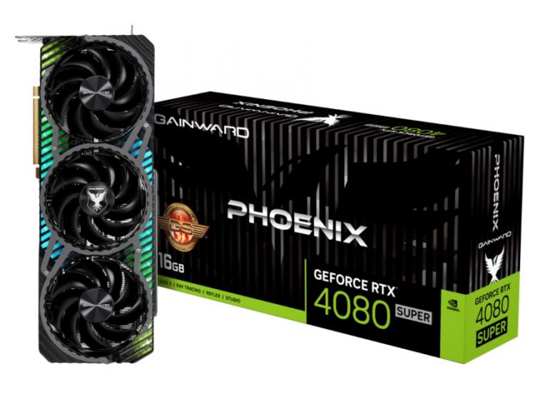 

Видеокарта PCI-E Gainward GeForce RTX 4080 SUPER Phoenix GS (NED408ST19T2-1032X) 16GB GDDR6X 256bit 5nm 2295/23000MHz HDMI/3*DP, GeForce RTX 4080 SUPER Phoenix GS (NED408ST19T2-1032X)