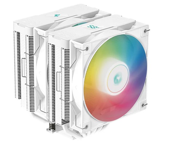 

Кулер Deepcool AG620 DIGITAL WH ARGB LGA1700/1200/115x/AM5/AM4 (2*120mm fan, 300-1950rpm, 67.88CFM, 29.4dBA, 4-pin PWM) RET, AG620 DIGITAL WH ARGB