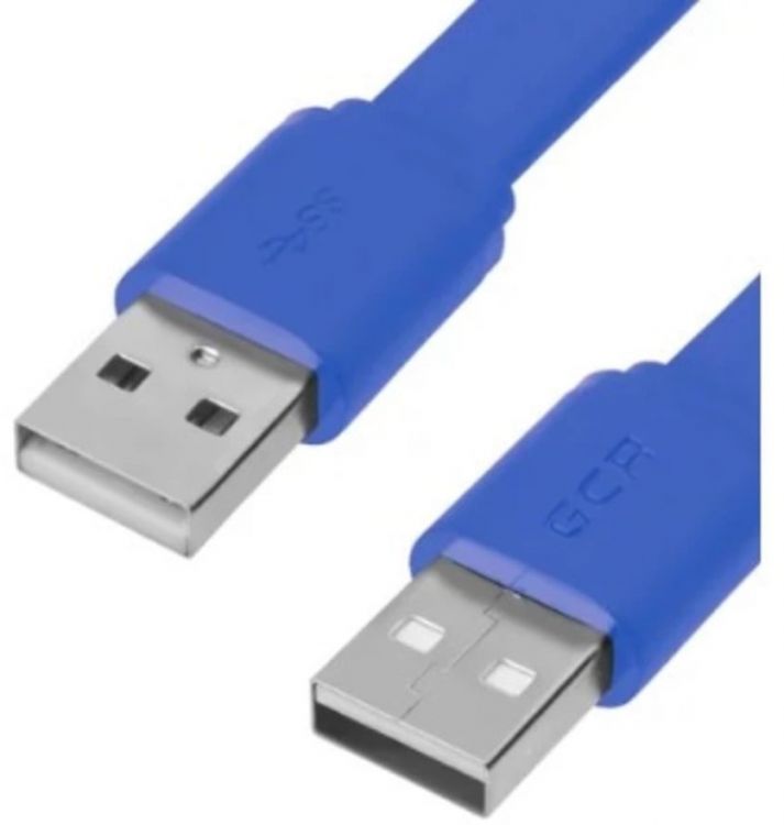 

Кабель интерфейсный USB 2.0 Greenconnect GCR-55572 PROF 3.0m AM/AM, плоский, синий, 28/24 AWG, экран, заземление, морозостойкий, GCR-55572