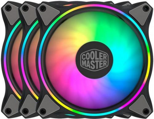 Вентилятор для корпуса Cooler Master MasterFan MF120 Halo 3in1 MFL-B2DN-183PA-R1 120x120x25mm, 650-1