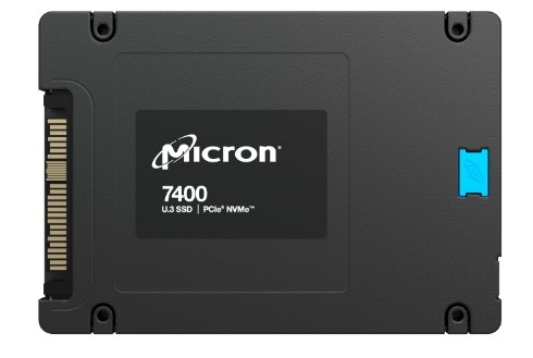Накопитель SSD U.3 Micron MTFDKCB3T8TDZ-1AZ1ZABYY 7400 PRO 3.84TB PCIe Gen4 1x4 NVMe 3D TLC NAND 6600/3500MB/s IOPS 800K/150K MTTF 2M - фото 2