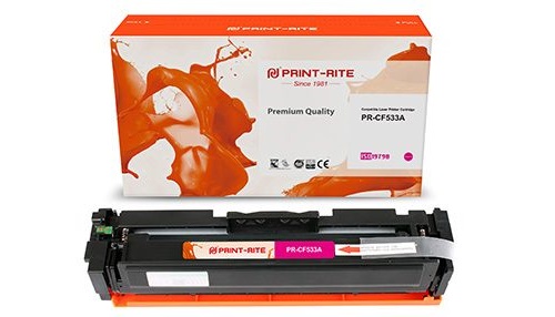 

Картридж Print-Rite PR-CF533A пурпурный (900стр.) для HP LJ M180n/M181fw, PR-CF533A