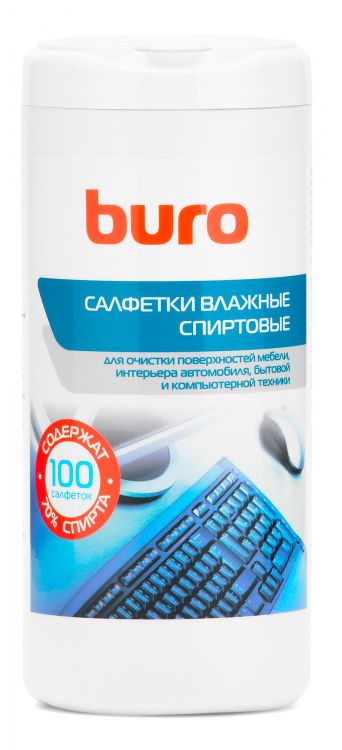 

Салфетки Buro BU-AN32 влажные антибактериальные (100лист.) спиртовые, BU-AN32