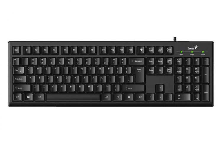 

Клавиатура Genius Smart KB-100 31300005419 мультимедийная, 12 мультимидийных клавиш, USB, поддержка приложения Genius Key support, кабель 1.5 м. Цвет:, Smart KB-100