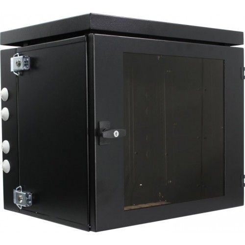 Шкаф настенный 19, 9U NT WALLBOX IP55 plus 9-64 B 189272 пылевлагозащ., черный, 600*460, дверь стекло-металл.
