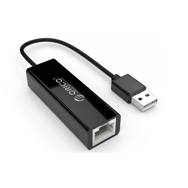 

Сетевой адаптер Orico UTJ-U2-BK USB 2.0 to RJ-45, черный, UTJ-U2-BK