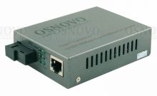 

Медиа-конвертер OSNOVO OMC-1000-11S5b оптический, Gigabit Ethernet для передачи Ethernet по одному волокну одномодового оптического кабеля до 20км (по, OMC-1000-11S5b