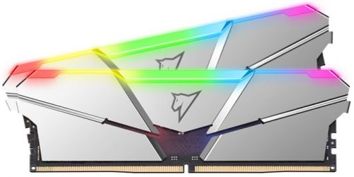 Модуль памяти DDR5 16GB (2*8GB) Netac NTSRD5P48DP-16S Shadow RGB silver PC5-38400 4800MHz CL40 radia