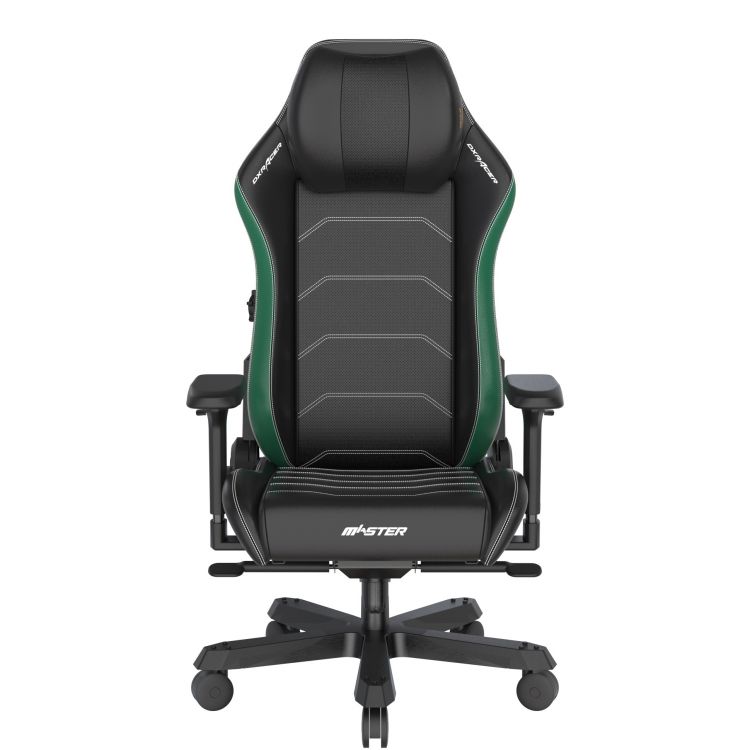 

Кресло DxRacer I-DMC/MAS2022/NE черное с зелеными вставками, экокожа, 4D-подлокотники, механизм качания, I-DMC/MAS2022/NE