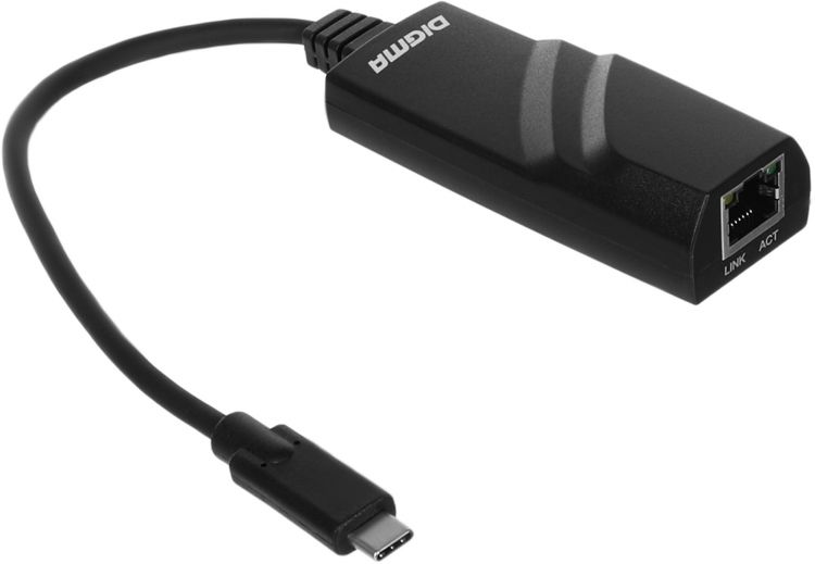 

Сетевой адаптер Digma D-USBC-LAN1000 USB Type-C, D-USBC-LAN1000