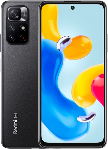 

Смартфон Xiaomi Redmi Note 11S 5G RU 4/128GB MZB0BPSRU midnight black, Redmi Note 11S 5G RU 4/128GB