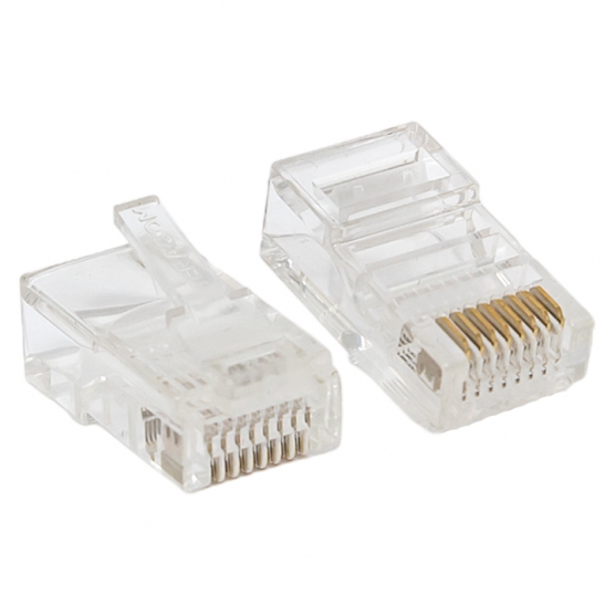 

Коннектор EKF TRP-PLUG-5EUTP-50 RJ-45 TERACOM PRO неэкран. 8P8C 30мкд Cat.5E универс. (упак.50шт), TRP-PLUG-5EUTP-50