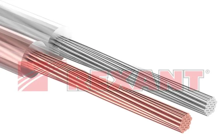 фото Rexant 2х0.75 мм², прозрачный SILICON, 100 м.