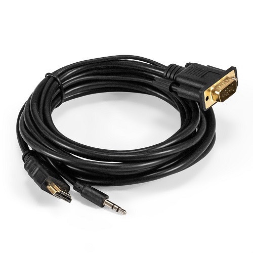 

Кабель-переходник HDMI-VGA Exegate EX-HDMIM-VGAM-3.5JackS-3.0 EX294720RUS (19M/15M+3.5mm Jack M, 3м) Преобразователь цифрового HDMI сигнала в VGA виде, EX-HDMIM-VGAM-3.5JackS-3.0