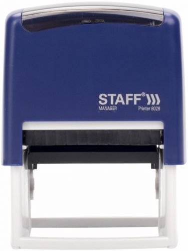 Штамп самонаборный STAFF Printer 8028 237429 7-строчный , оттиск 60х35 мм, касса в комплекте