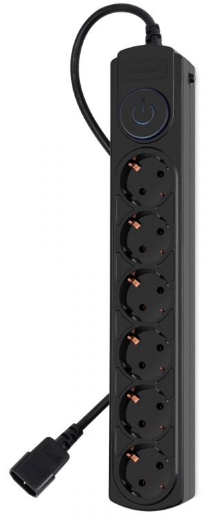 Сетевой фильтр Ippon BK-6-UPS-1.8-10-B 1.8м (6 розеток) черный (коробка) 1804672 - фото 1
