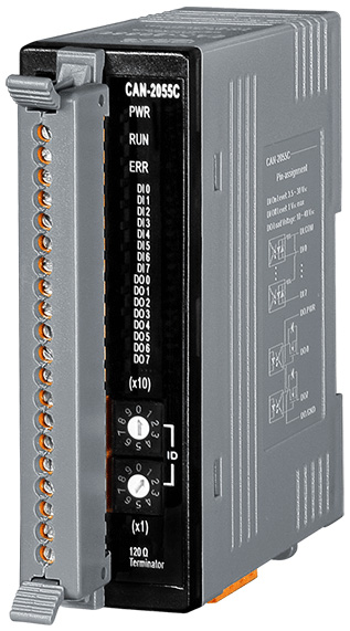 

Модуль ICP DAS CAN-2055C CR CANopen Slave Module of 8-channel Isolated Digital Input and 8-channel Isolated Digita, CAN-2055C CR