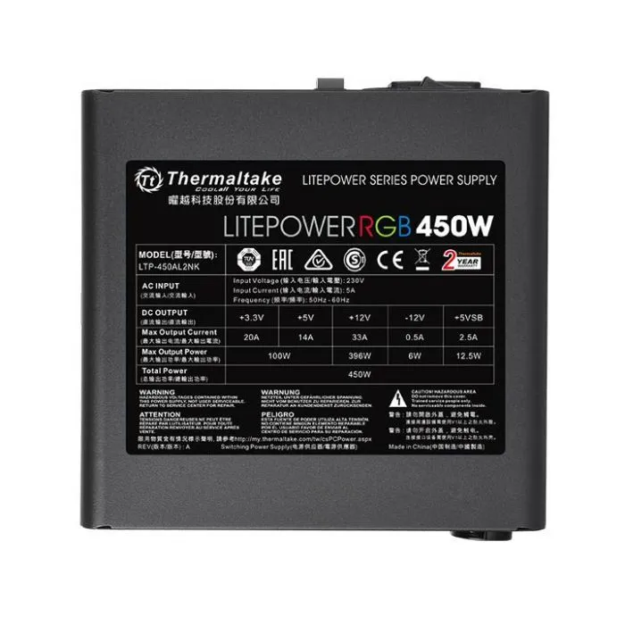 Thermaltake Litepower RGB 450W (230V)