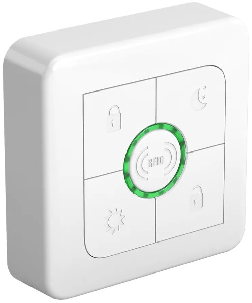 Пульт управления LIVICOM Livi RFID охраной для управления режимами охраны, исполнительными устройствами, запуска сценариев умного дома и отправки сигн