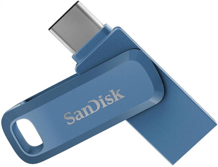 

Накопитель USB 3.1 128GB SanDisk SDDDC3-128G-G46NB Ultra Dual Drive USB Type-C, синий, SDDDC3-128G-G46NB