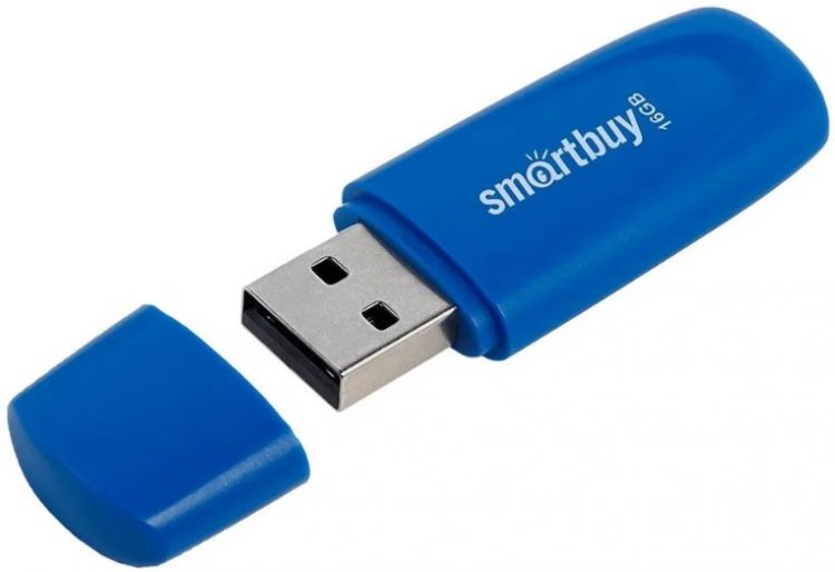 

Накопитель USB 2.0 16GB SmartBuy SB016GB2SCB Scout синий, SB016GB2SCB