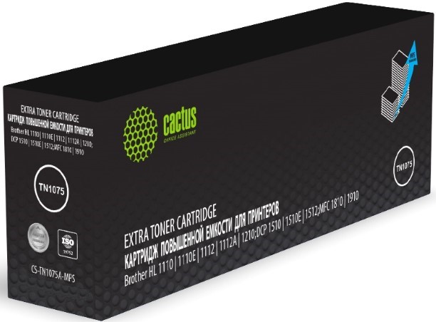 Картридж Cactus CS-TN1075A-MPS лазерный черный (2000стр.) для Brother HL-1110/1112/1510/1512/1810/18