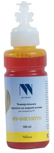 Чернила NVP NV-INK100YH Yellow универсальные на водной основе для аппаратов HP (100 ml)