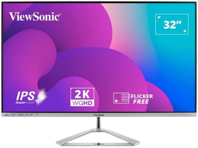 

Монитор 31,5" Viewsonic VX3276-2K-MHD-2 2560x1440 VA LED 16:9 HDMI M/M матовая 1200:1 250cd 178/178 DisplayPort, VX3276-2K-MHD-2