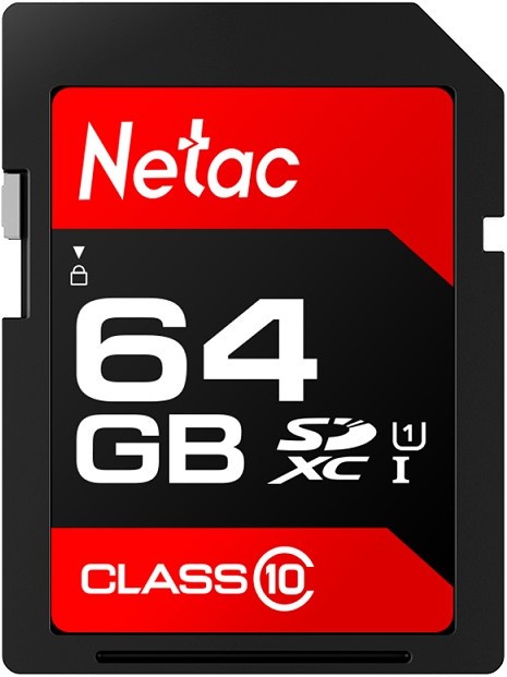 Карта памяти 64GB Netac NT02P600STN-064G-R SDHC Class 10 UHS-I U1 P600 - фото 1