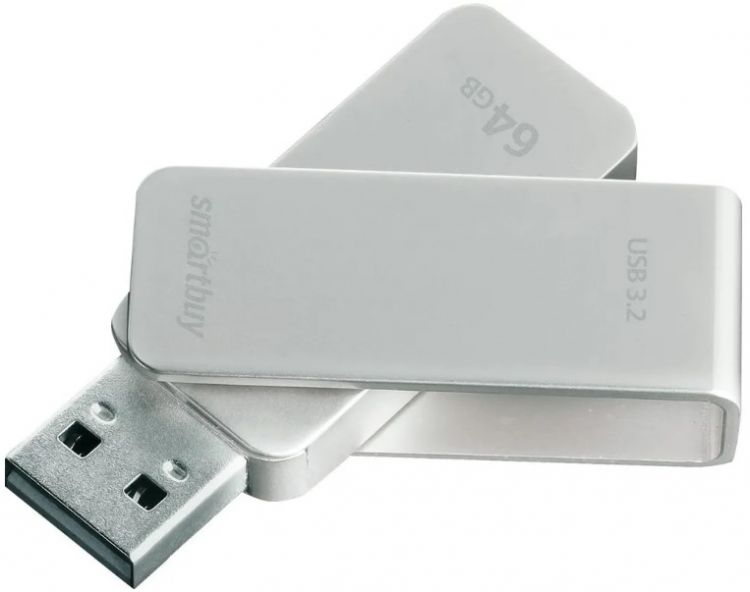 

Накопитель USB 3.0 64GB SmartBuy SB064GM1G M1 серый металлик, SB064GM1G