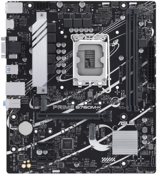 

Материнская плата mATX ASUS PRIME B760M-K 90MB1FI0-M0EAY0 (LGA1700, B760, 2*DDR5(8000), 4*SATA3 RAID, 2*M2, Audio, Gb LAN, USB 3.2, USB 2.0, HDMI, VGA, PRIME B760M-K