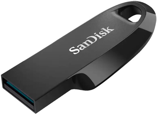 

Накопитель USB 3.2 64GB SanDisk SDCZ550-064G-G46 Ultra Curve black, SDCZ550-064G-G46