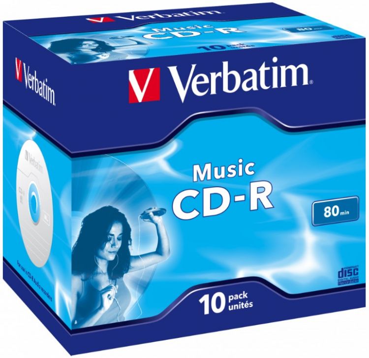 

Диск CD-R Verbatim 43365 700Mb 16x Jewel case (10шт), 43365