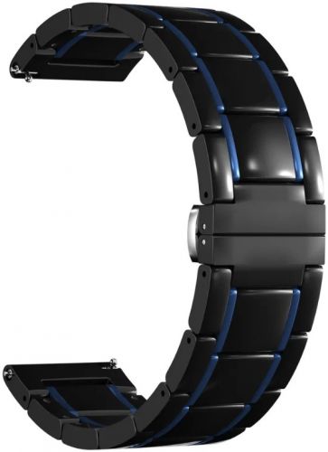 Ремешок на руку Lyambda LIBERTAS DSG-09-20-BD керамический для часов 20 mm black/dark blue