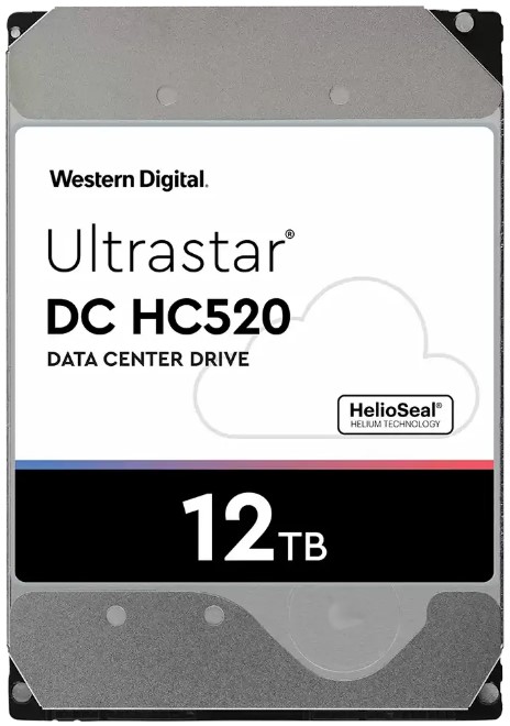 Жесткий диск 12TB SATA 6Gb/s Western Digital HUH721212ALE600 Ultrastar DC HC520 3.5" 7200rpm 256MB