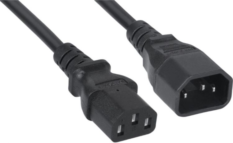 Комплект кабелей Filum FL-PC-C13/C14-C-3.0-BK 5шт, ПВС-АП 3x1.0 С13  - C14, 220/250В, 10А, чёрный, 3м