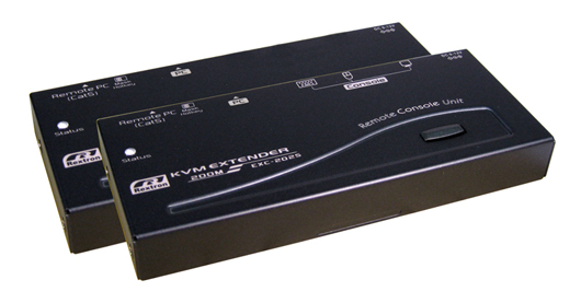 цена Удлинитель KVM Rextron EXC-2022C 1 консоль D-Sub (VGA 1920х1200)+2хUSB, 1хRJ-45, D-Sub(VGA+USB/PS/2), удаленный модуль 1 консоль D-Sub(VGA 1920х1200)+