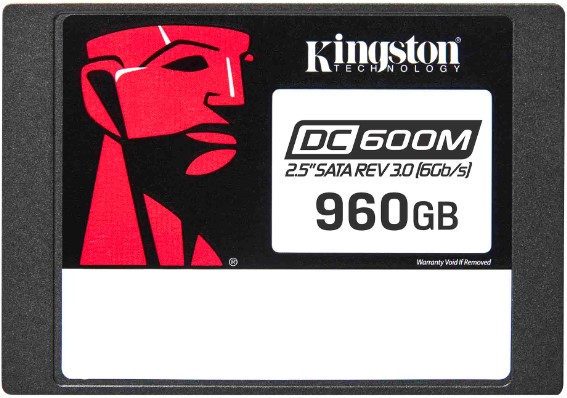 Накопитель SSD 2.5'' Kingston SEDC600M/960G Enterprise 960GB DC600M SATA 3 560/530MB/s 3D TLC IOPS 94K/65K MTBF 2M 1752TBW (Mixed-Use)