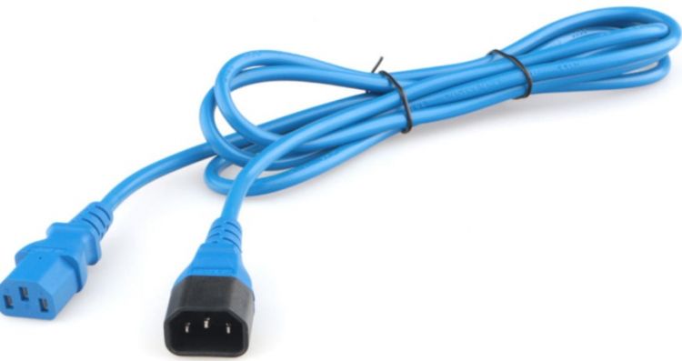 Комплект кабелей Filum FL-PC-C13/C14-C1-0.5-BL 5шт, ПВС-АП 3x1.0 С13 - C14, 220/250В, 10А, синий, 0.5м