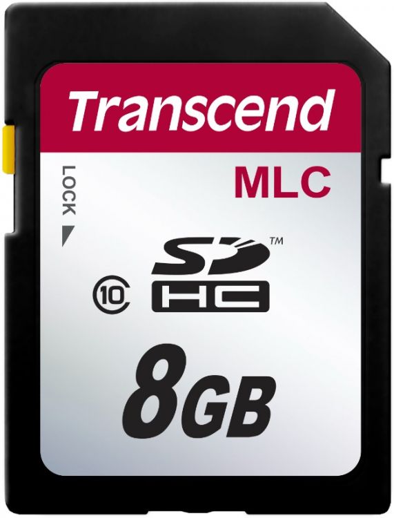 Промышленная карта памяти SDHC 8Gb Transcend TS8GSDHC10M 10M, Class 10, 20/14MB/s, 15TBW