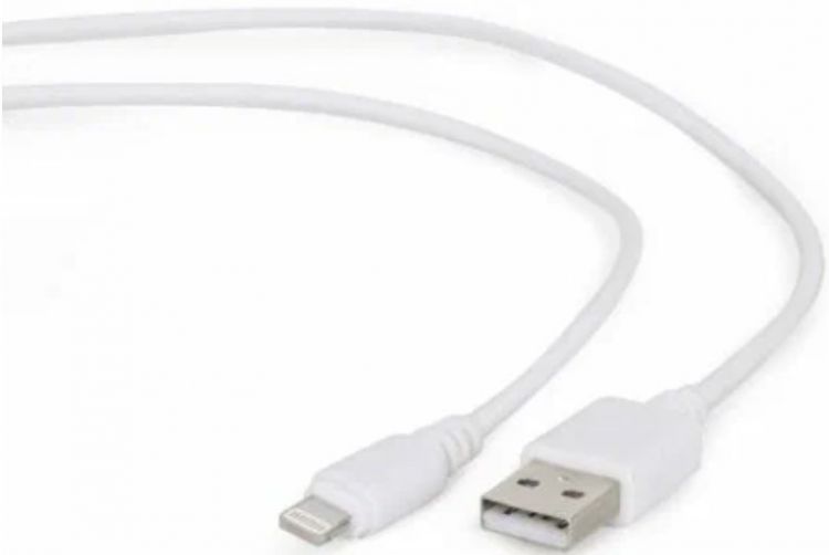 Кабель интерфейсный USB 2.0 Filum FL-C-U2-AM-LM-1M-W 1 м., белый, 2 А, разъемы: USB A male - Lightning male, пакет