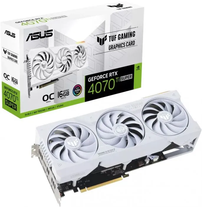 ASUS GeForce RTX 4070 Ti SUPER TUF Gaming OC (TUF-RTX4070TIS-O16G-WHITE-GAMING)