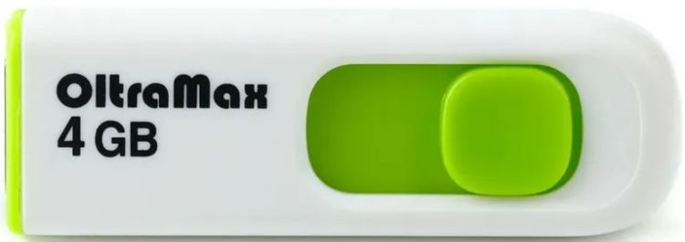 

Накопитель USB 2.0 4GB OltraMax OM-4GB-250-Green 250 зелёный, OM-4GB-250-Green